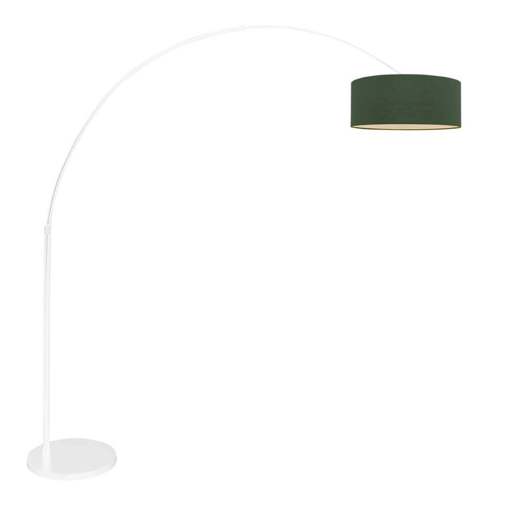 Groene booglamp Sparkled met velvet kap Groene booglamp Sparkled met velvet kap