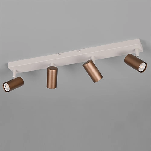 Opbouwspot Taryn 4-lichts mokka bruin Trio 4017807685657