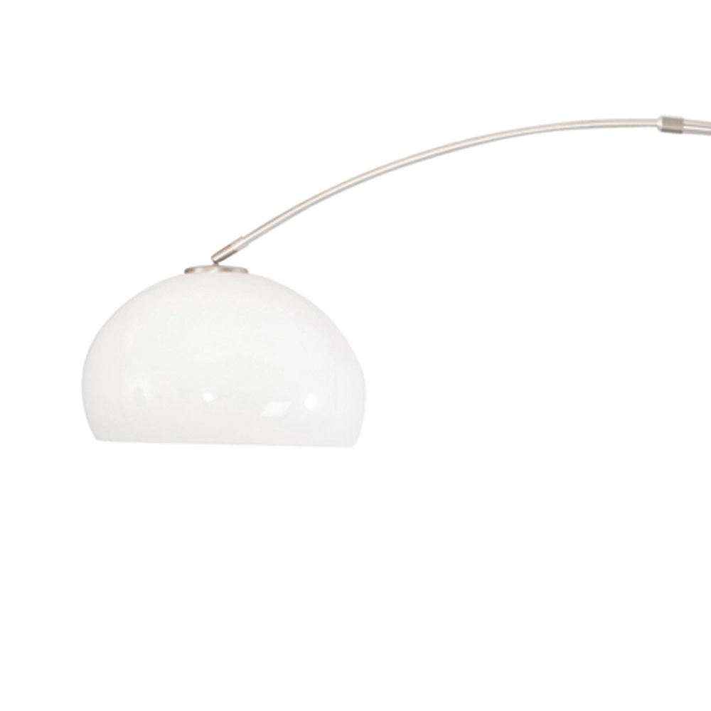 Booglamp Stresa Rvs met witte lampenkap Steinhauer 8712746092882