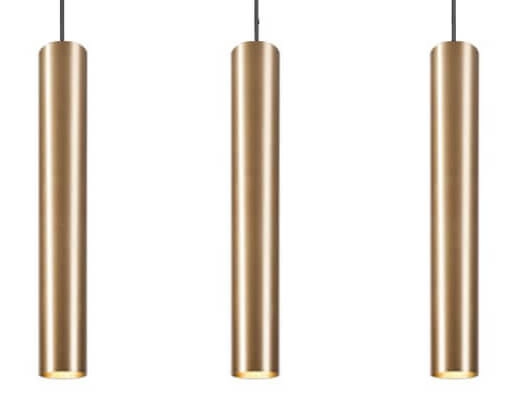 Kantoor hanglamp Eye zwart/goud Lyora 5903139786393
