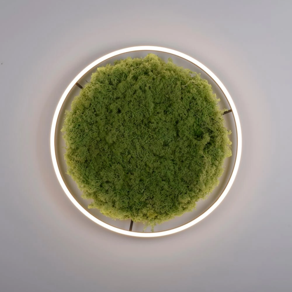 Plafondlamp Green Ritus met mos Ø 58,5cm Just Light 4043689994808