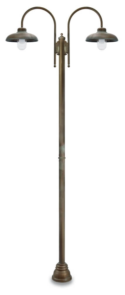 Staande lamp Samoa L - verouderd messing 2-lichts