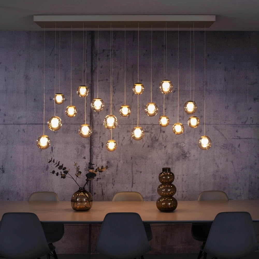 19-lichts hanglamp Pure Popup bronce Paul Neuhaus 4012248396704