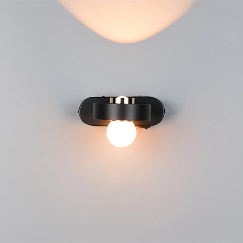 Wandlamp Arpino zwart 15cm Trio 4017807683639