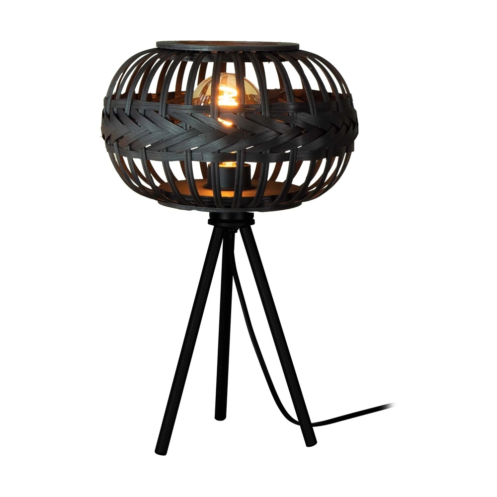 Zwarte tafellamp Towcester Ø 26cm - 1x E27