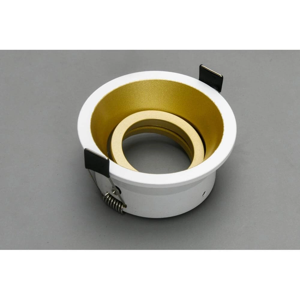 Ronde inbouwspot Roura wit met gouden binnenkant Artdelight 8720701102651