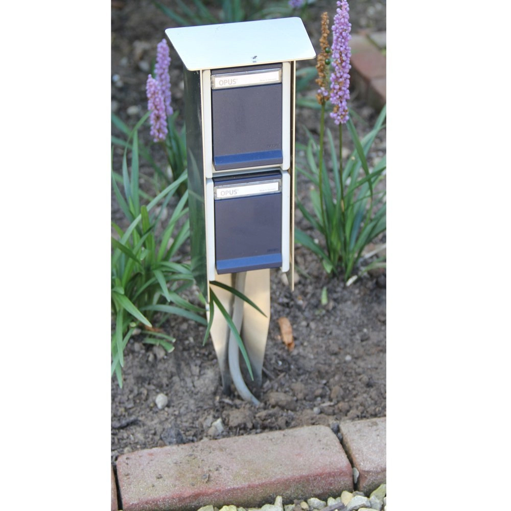 Stopcontacten Sockets voor buiten metaalgrijs Franssen 8717064120491