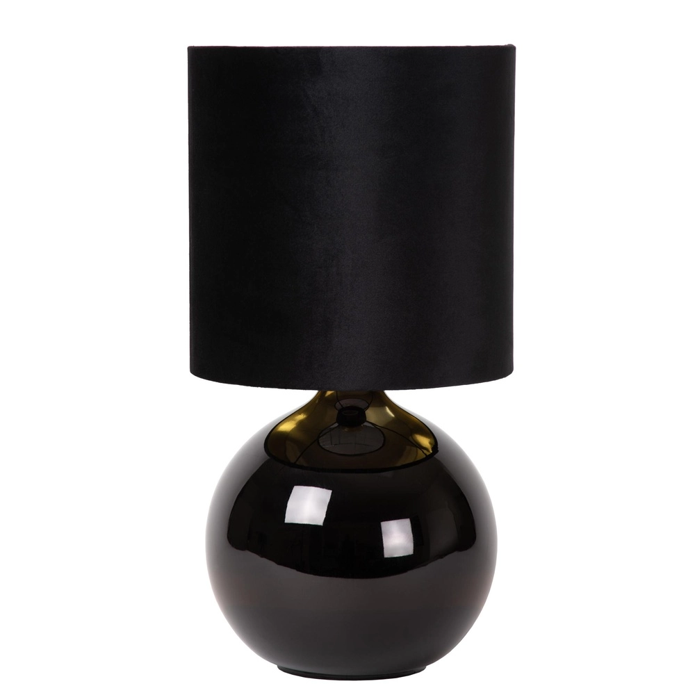Zwarte schemerlamp Esterad Ø 24cm