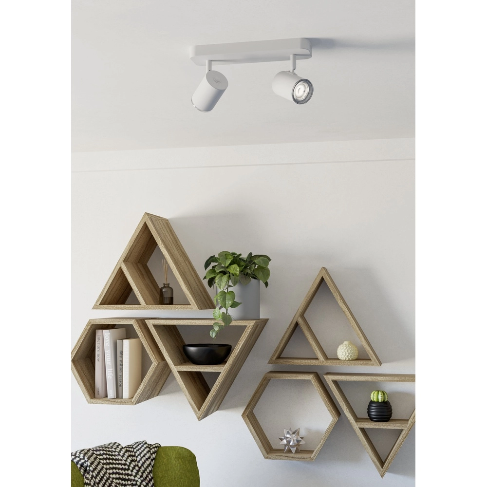 Badkamer spots Consuma 1 2x GU10 - zwart Eglo 9008606364961