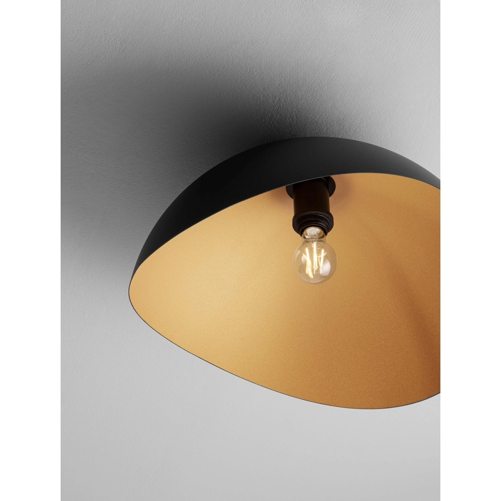 Plafondlamp Opsi zwart met goud Ø 50cm Lyora 5212017457998