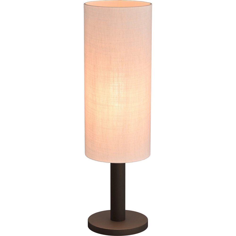 Tafellamp Lisbourg cacao met off white kap