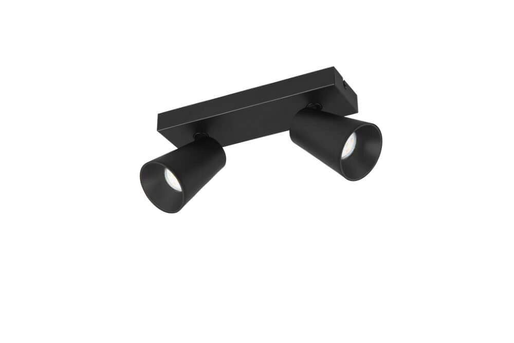 Dubbele opbouwspot Sharp zwart Trio 4017807613063
