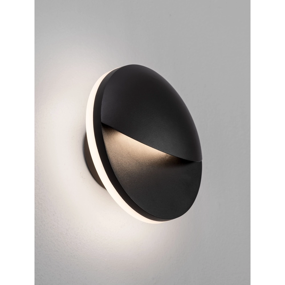 Strakke wandlamp Pan antraciet Strakke wandlamp Pan antraciet