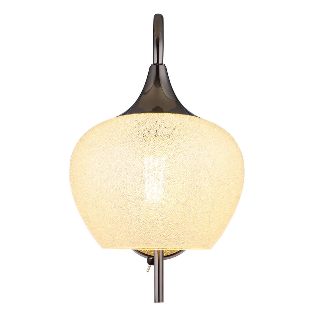 Antraciet wandlamp Maxy met wit glas enkel Globo 9007371447190