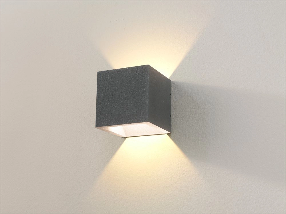 Antracieten wandspot Cube Antracieten wandspot Cube