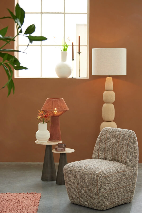 Rode tafellamp Fugia Ø 30cm Light & Living 8717807701819