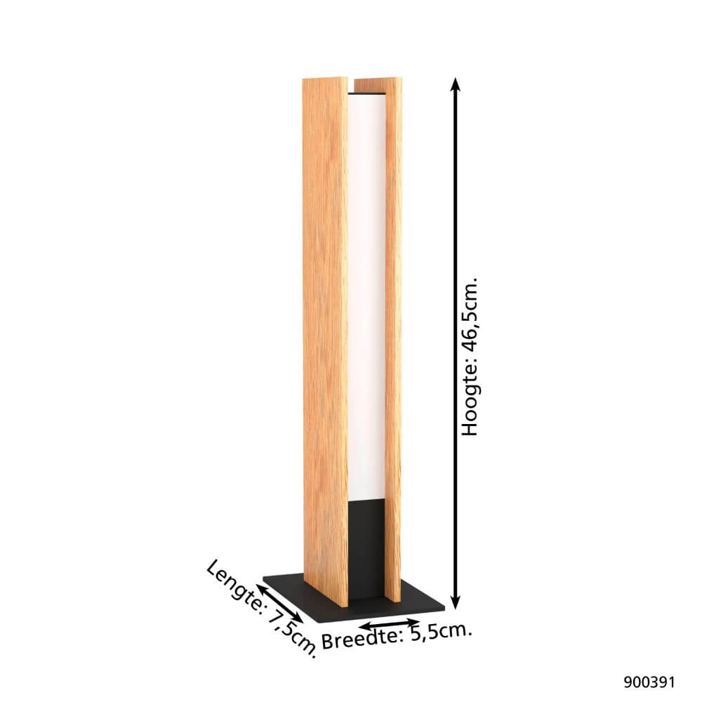 Houten tafellamp Anchorena-Z 46,5cm Eglo 9008606243693