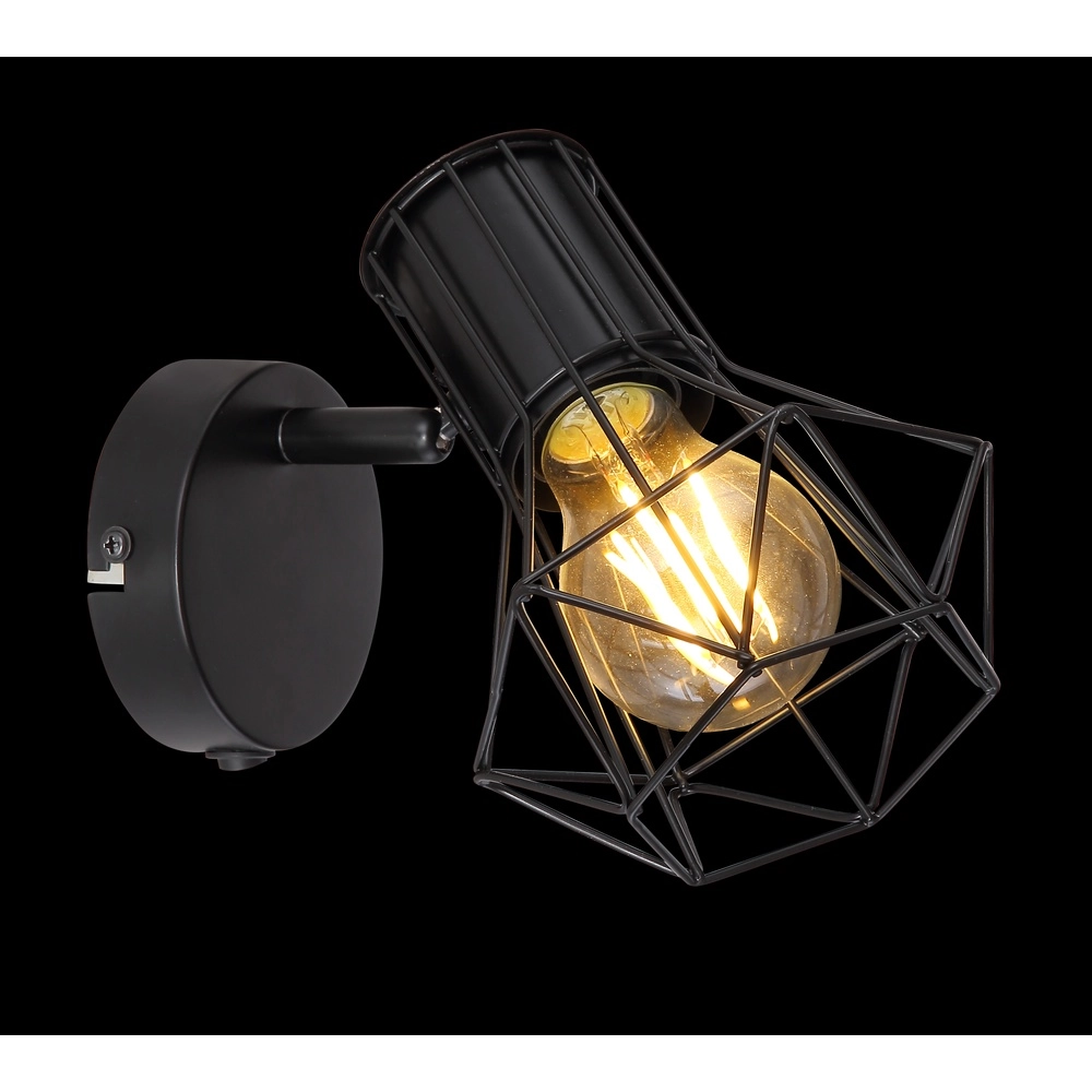Wandlamp Priska zwart Globo 9007371412167