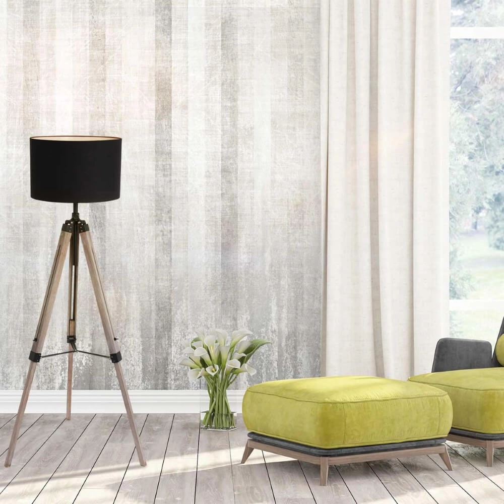 Tripod schemerlamp Triek zwarte kap Steinhauer 8712746152388