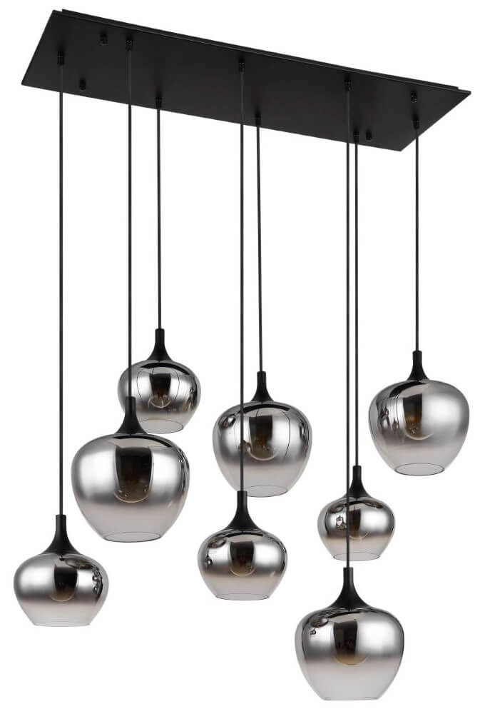 Rechte hanglamp Maxy 8-lichts Globo 9007371438402