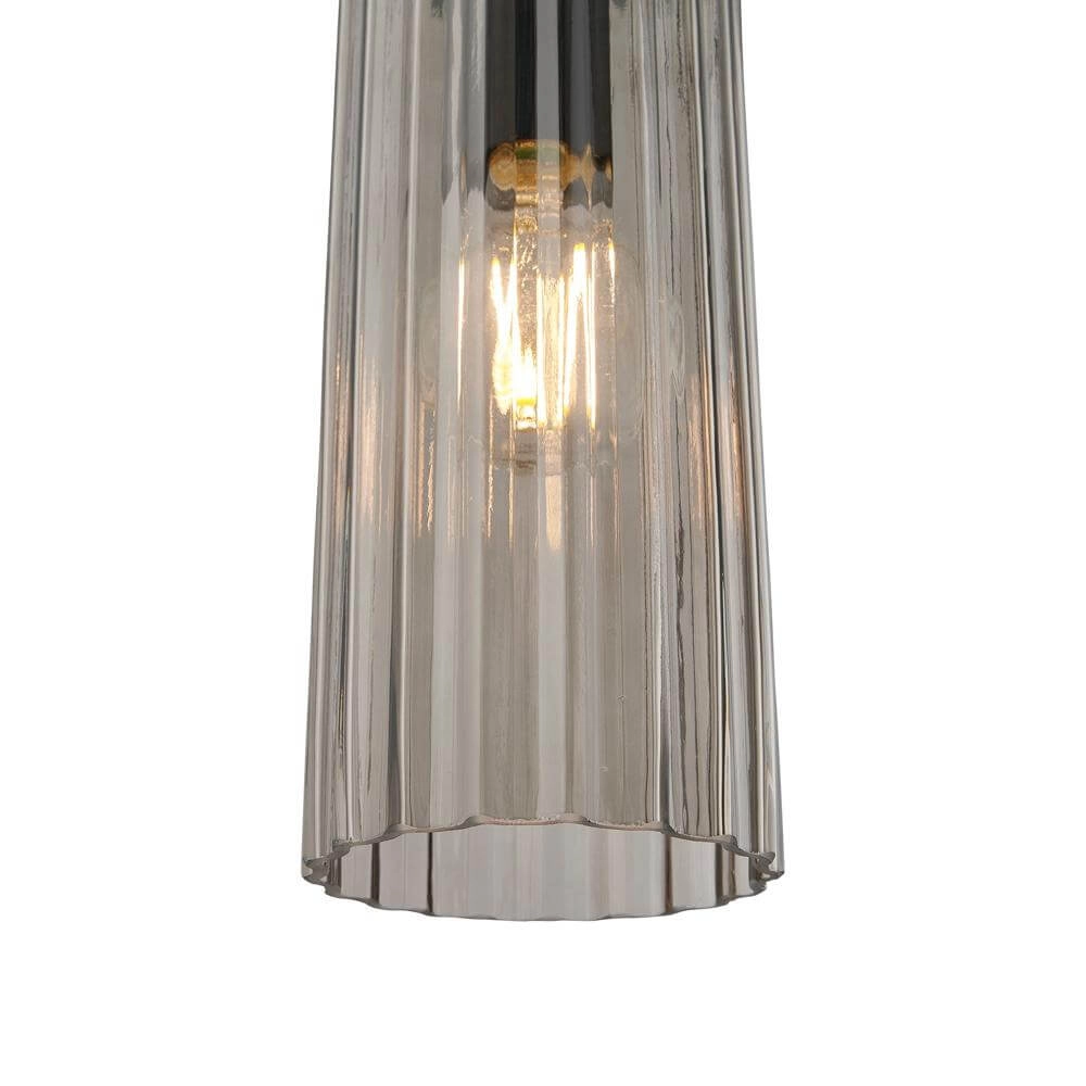 Moderne hanglamp Miella zwart met smoke glas Nordlux 5704924018602
