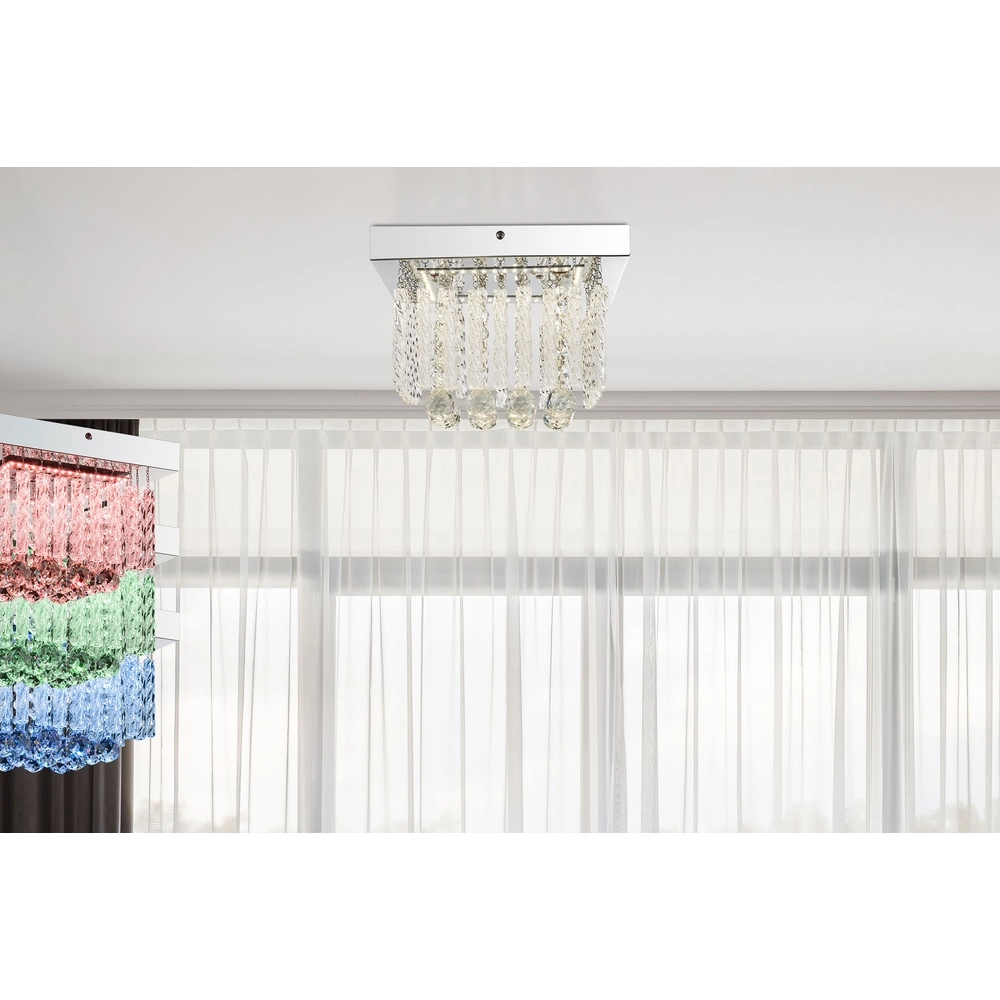 Plafondlamp Mathilda chroom Globo 9007371337347
