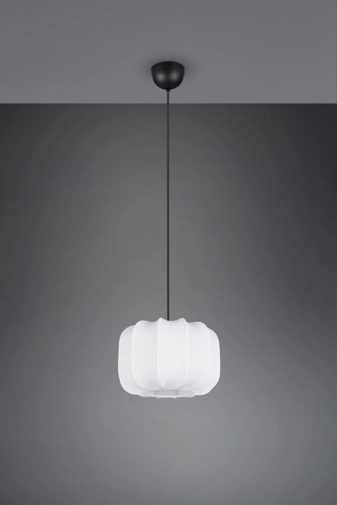 Witte design hanglamp Madleine Ø 25cm Trio 4017807637465