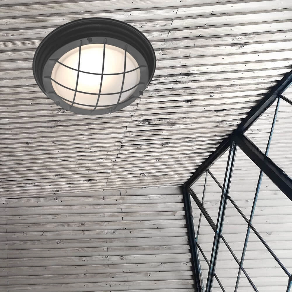 Industriële plafonnière Lisanne zwart Steinhauer 8712746170955