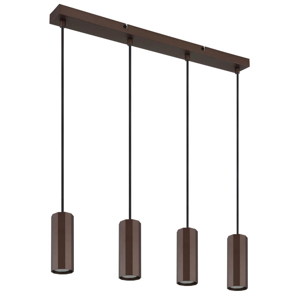 Bronzen hanglamp James 4-lichts Bronzen hanglamp James 4-lichts
