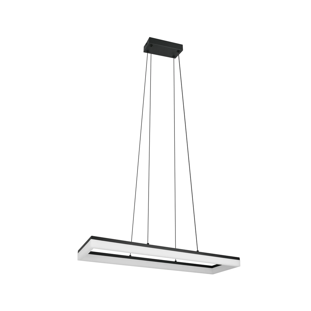 Strakke hanglamp Camino zwart Trio 4017807655766