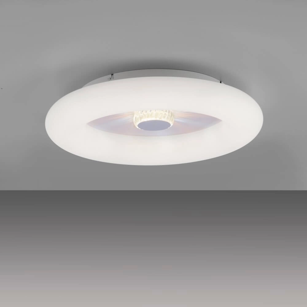 Ronde plafondlamp Vertigo wit Ø 50cm Just Light 4043689992408