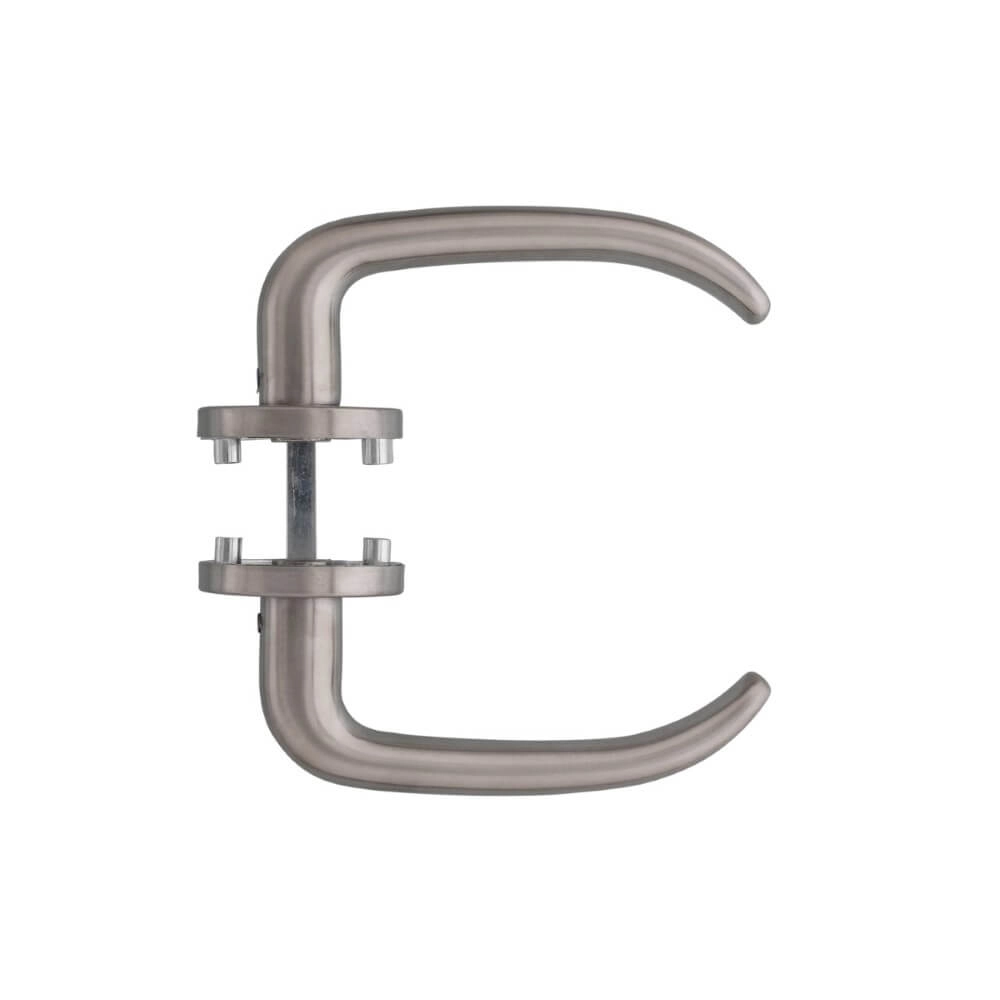 Deurklink Sabel rozet met nok RVS Intersteel 8714186131725