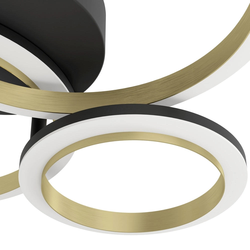 Plafond led lamp Calliera rond - zwart met goud Eglo 9008606316120