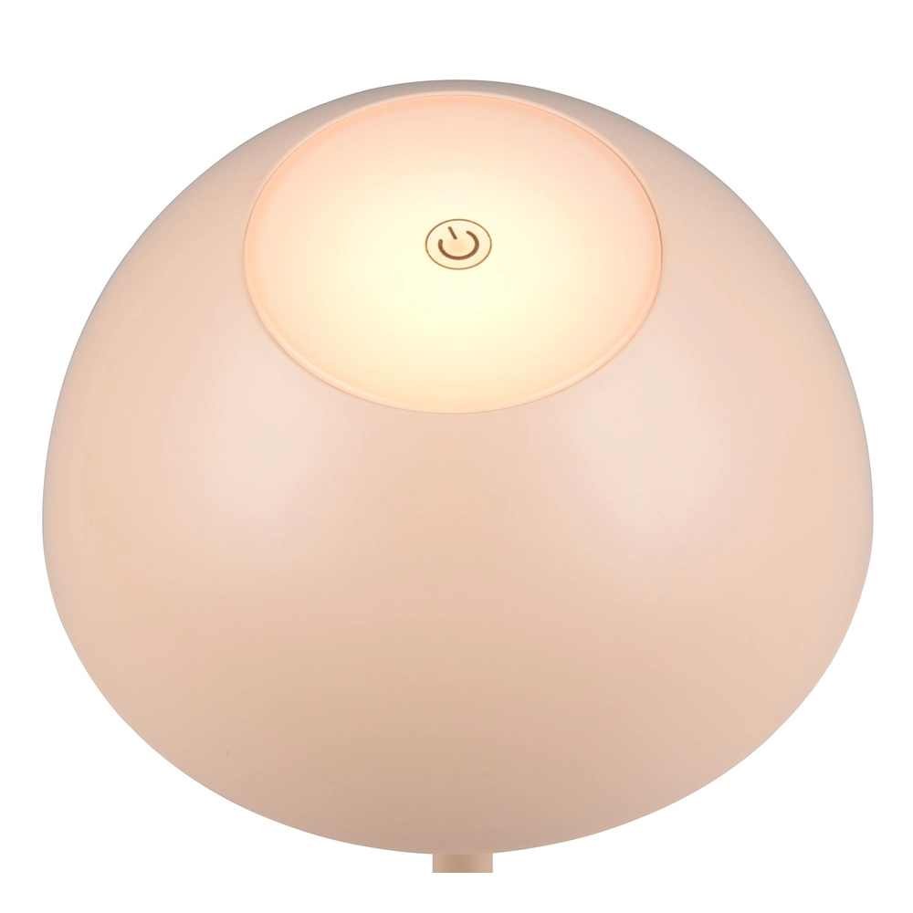 Tafellampje Ricardo zand bruin Ø 13,5cm Trio 4017807606195