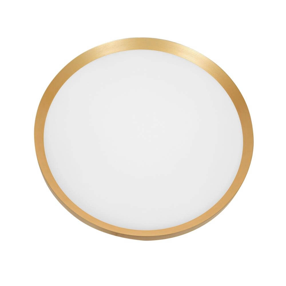 Strakke plafondlamp Flady goud Ø 40cm Steinhauer 8712746171839