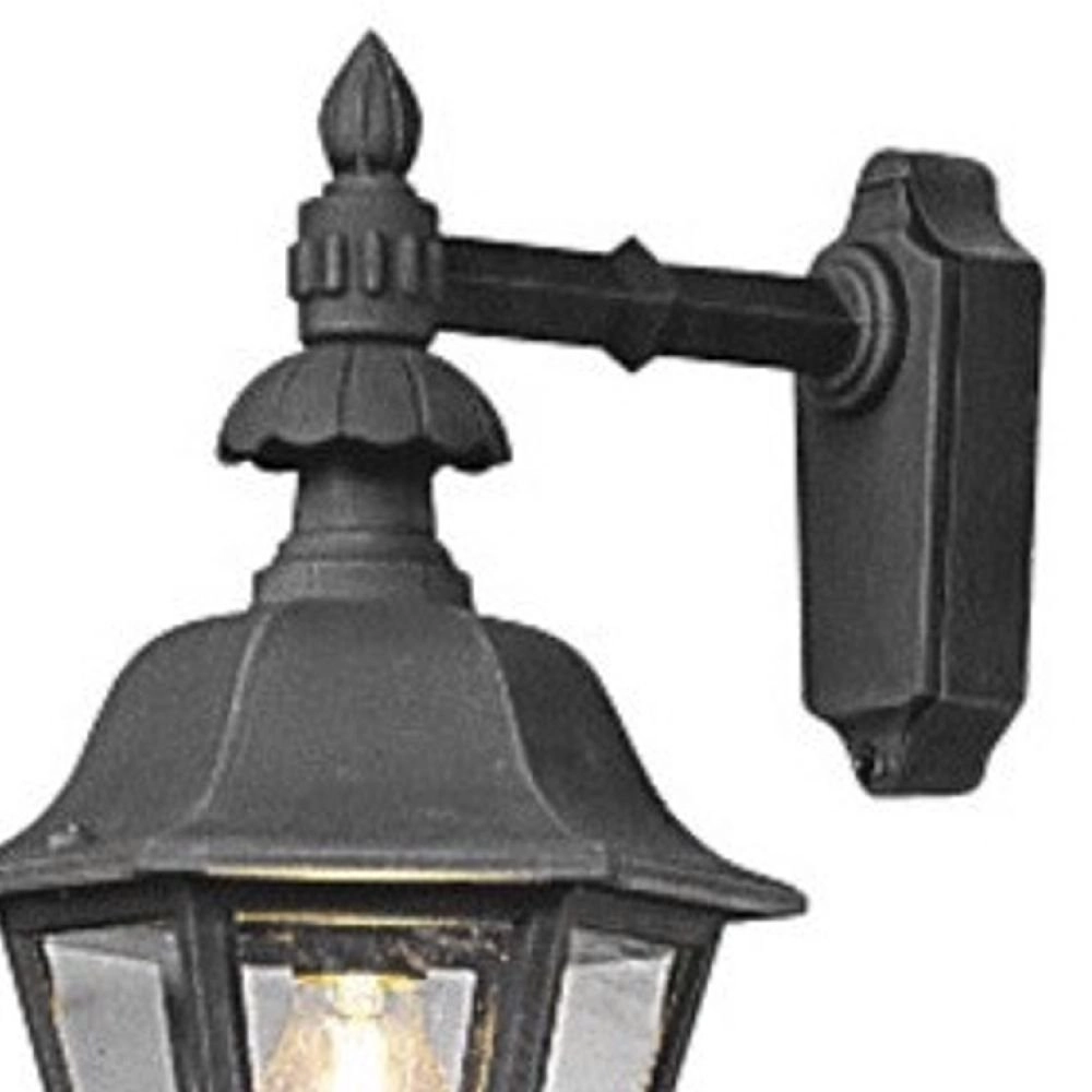 Klassieke muurlamp Pallas Down 31cm zwart KonstSmide 7318304837509