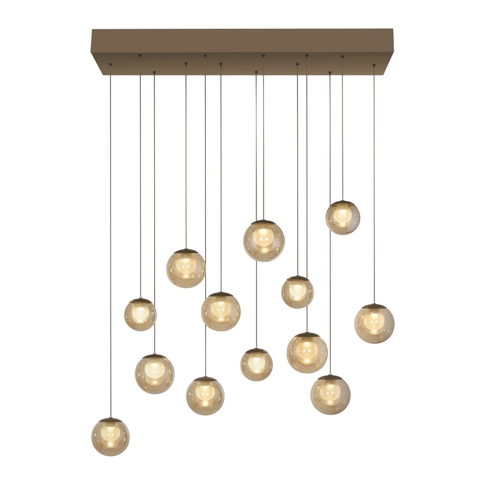 13-lichts hanglamp Pure Popup bronce Paul Neuhaus 4012248398319
