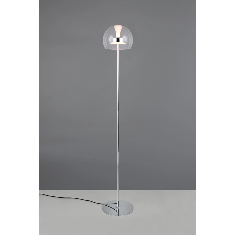 Vloerlamp Flynt chroom Trio 4017807671025