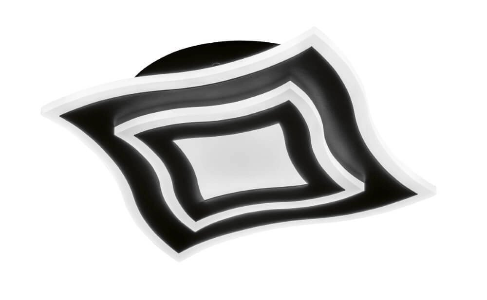 Zwarte led plafondlamp Gorden 32cm