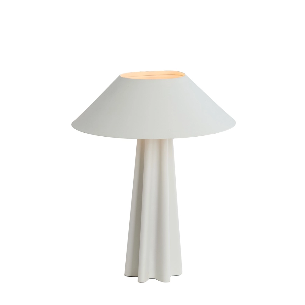 Witte schemerlamp Cukai met metalen kap Light & Living 8717807742898
