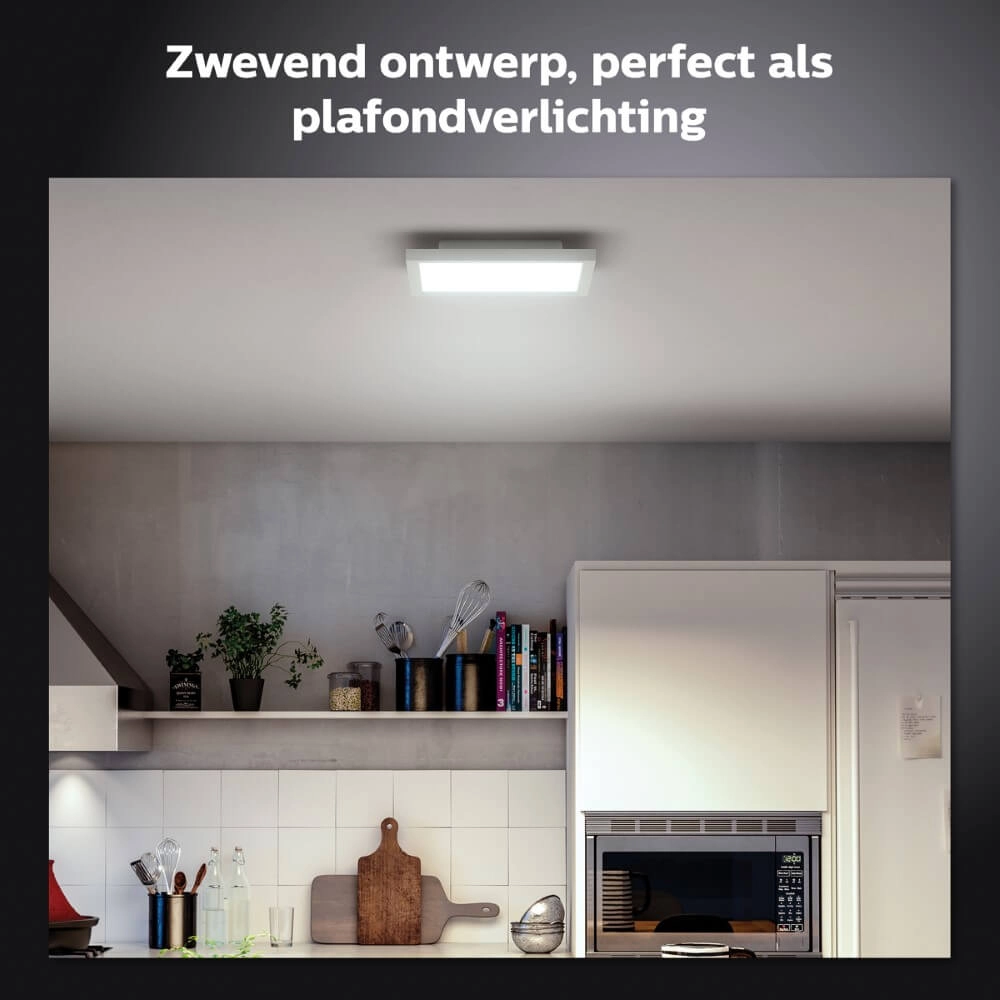 Vierkante plafondlamp Hue Aurelle - White Ambiance 30cm Wit Philips 8719514382626
