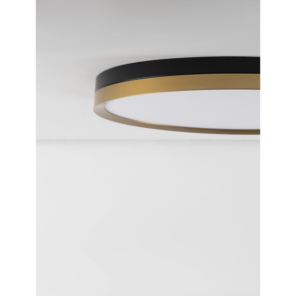 Ceiling light Cantria black with gold Ø 50cm Lyora 5212017439840