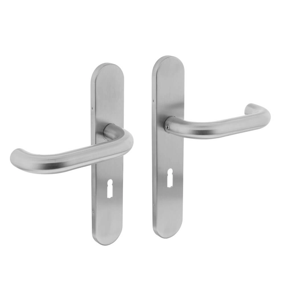 Deurklink Rond sleutelgat 56mm RVS