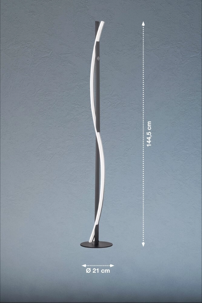 Strakke led vloerlamp Bridge Fischer & Honsel 4003694403771