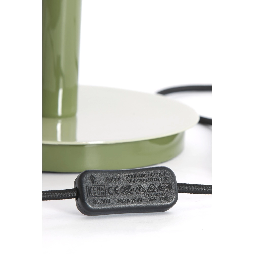 Bureaulamp Marivet glans groen - Ø 30cm Light & Living 8717807816230