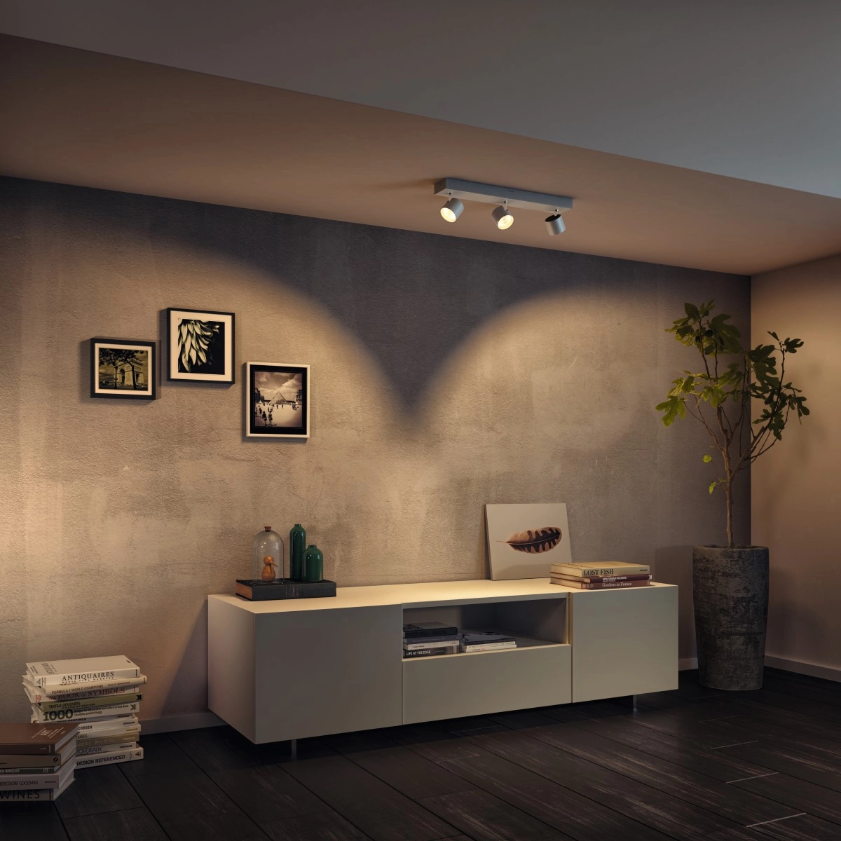 Spotlamp Star 3-lichts wit Philips 8718696154649