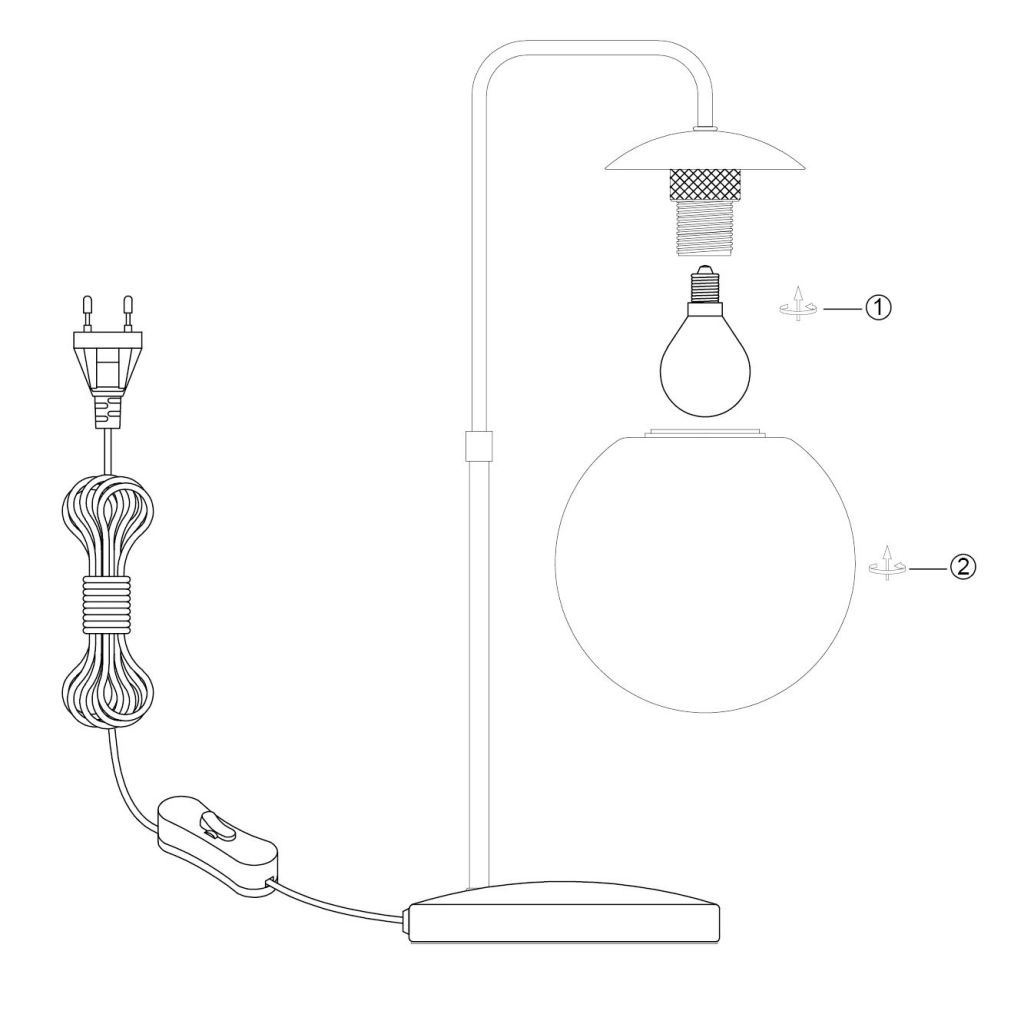 Tafellamp Bollique brons Steinhauer 8712746184730