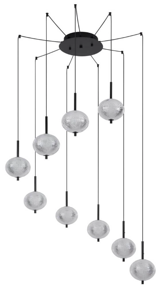 Unieke hanglamp Ceps 9-lichts Globo 9007371458530