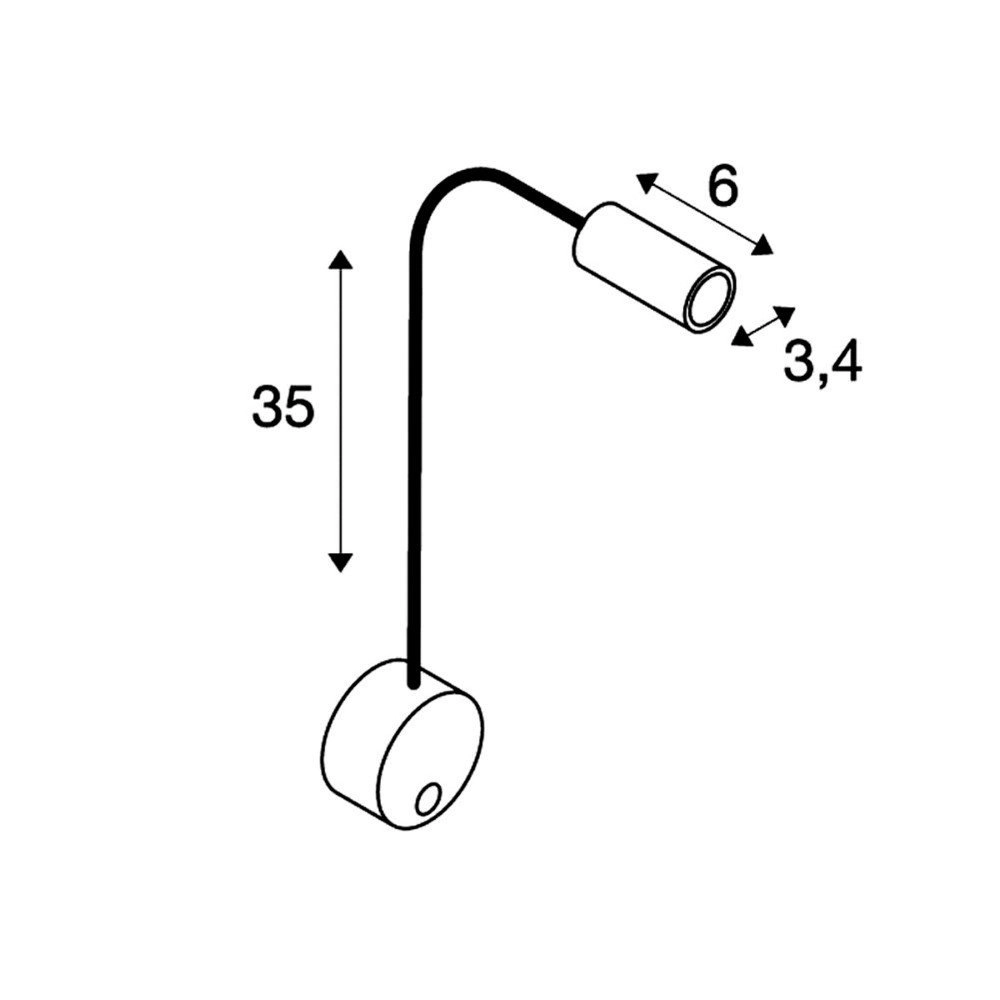 Leeslamp spotje Dio Flex Plate led SLV 4024163118637