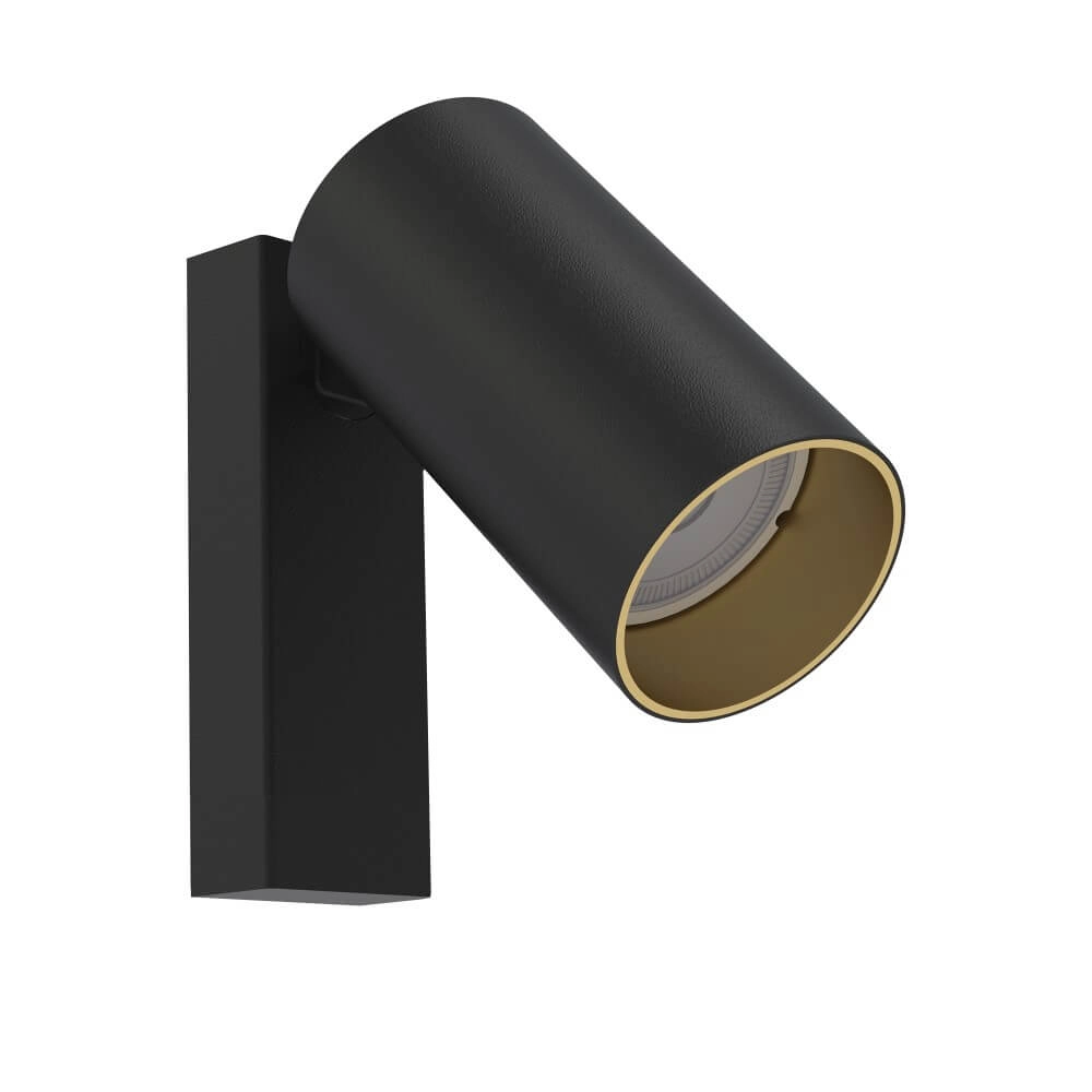 Leeslampje Mono zwart met goud Leeslampje Mono zwart met goud